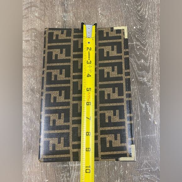 Vintage 90s FENDI Address Book w/ Notepad - Zip Closure - Picture 8 of 13